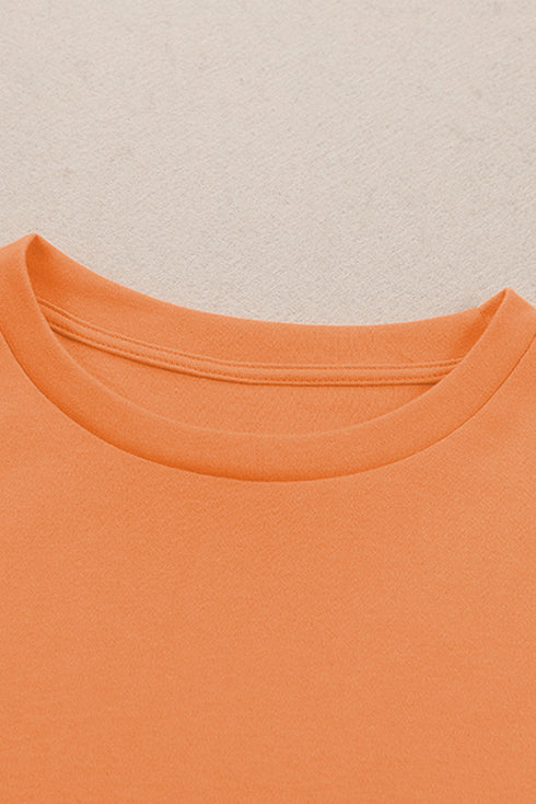 Soft Knit Crew Neck Long Sleeve Relaxed Top