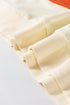 Soft Knit Exposed Seam Block Stripe Crew Neck Sweatshirt