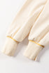 Soft Knit Exposed Seam High Low Hem Pullover Sweatshirt