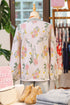 Soft Knit Floral Print V Neck Sweater