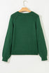 Soft Knit Raglan Sleeve Crew Neck Sweater