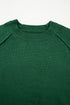 Soft Knit Raglan Sleeve Crew Neck Sweater