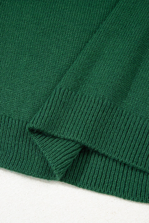 Soft Knit Raglan Sleeve Crew Neck Sweater