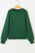 Soft Knit Raglan Sleeve Crew Neck Sweater
