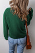 Soft Knit Raglan Sleeve Crew Neck Sweater