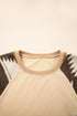 Soft Knit Raglan Sleeve Geometric Print Pullover Sweatshirt