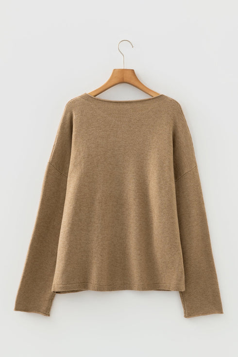 Soft Knit Ruffle Placket Button Down Cardigan