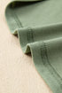 Soft Knit Seam Detail Curved Hem Raglan Top