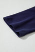 Soft Knit Seam Detail Curved Hem Raglan Top