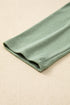 Soft Knit Seam Detail Curved Hem Raglan Top
