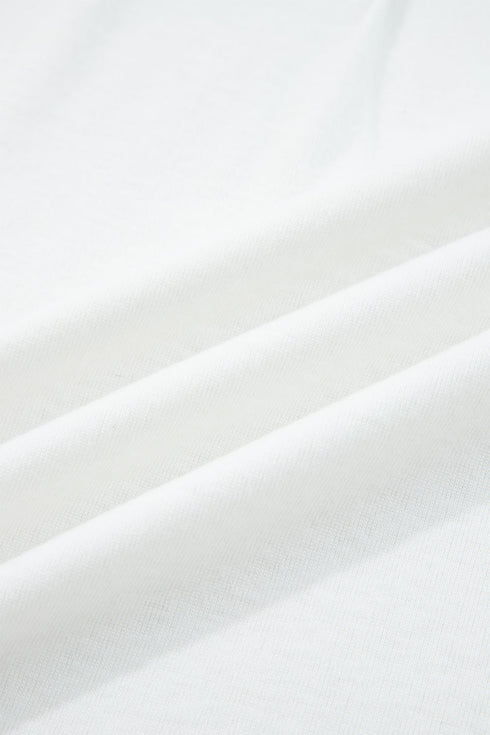 Soft Knit Seam Detail Curved Hem Raglan Top