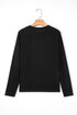 Soft Knit Seam Detail Curved Hem Raglan Top