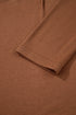 Soft Knit Seam Detail Curved Hem Raglan Top
