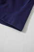 Soft Knit Seam Detail Curved Hem Raglan Top