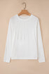 Soft Knit Seam Detail Curved Hem Raglan Top
