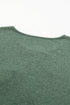 Soft Knit Snap Button Long Sleeve Henley Top