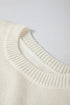 Soft Knit Snowflake Pattern Crew Neck Sweater
