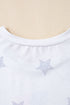 Soft Knit Starry Flag Bow Graphic Short Sleeve Tee