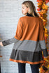 Soft Knit Striped Color Block Open Front Cardigan