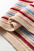 Soft Knit Striped Crew Neck Pullover Sweater