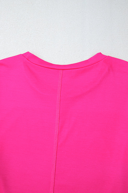 Soft Knit Striped Drop Shoulder Relaxed Top