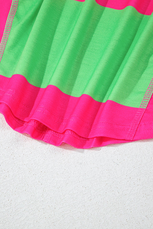 Soft Knit Striped Drop Shoulder Relaxed Top