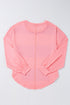 Soft Knit Striped Drop Shoulder Relaxed Top