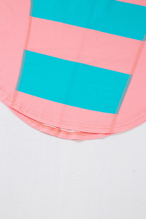 Soft Knit Striped Drop Shoulder Relaxed Top
