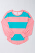 Soft Knit Striped Drop Shoulder Relaxed Top