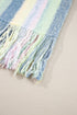 Soft Knit Striped Fringe Hem Pullover Sweater