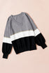 Soft Knit Striped V Neck Pullover Sweater