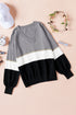 Soft Knit Striped V Neck Pullover Sweater