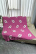 Soft Microfiber Rugby Print Fleece Throw Blanket