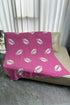 Soft Microfiber Rugby Print Fleece Throw Blanket