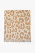 Soft Oversized Western Animal Print Fringed Scarf