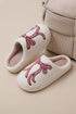 Soft Plush Fleece Bow Knot Indoor House Slippers