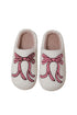 Soft Plush Fleece Bow Knot Indoor House Slippers