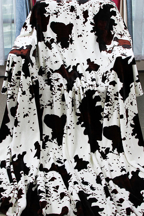 Soft Plush Western Animal Print Throw Blanket