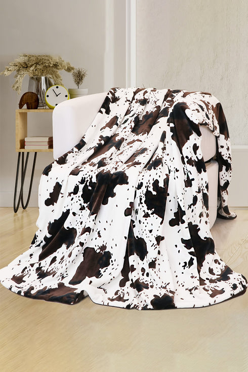 Soft Plush Western Animal Print Throw Blanket