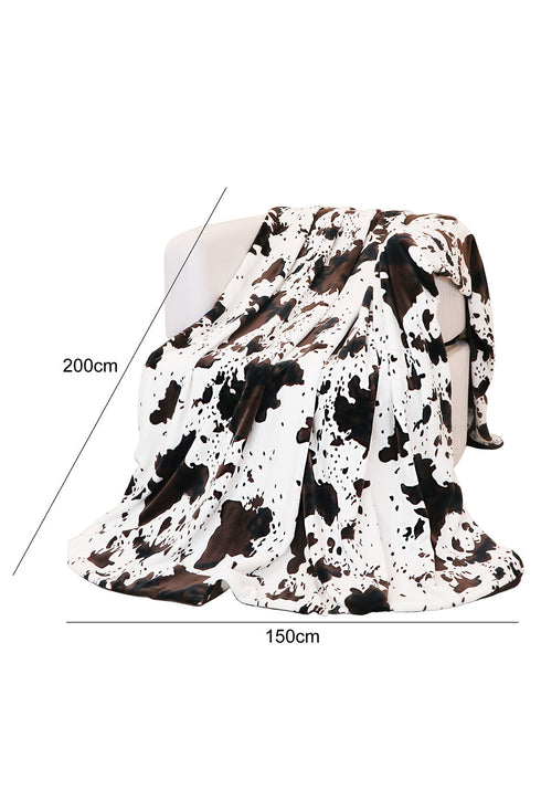 Soft Plush Western Animal Print Throw Blanket