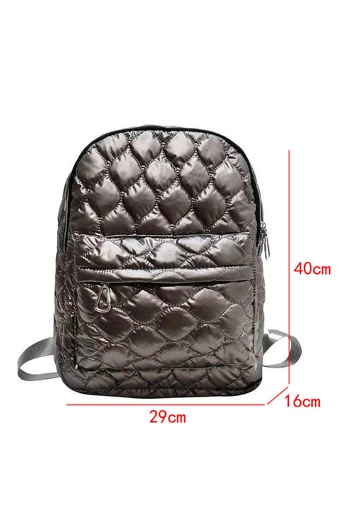 Soft Quilted Space Cotton Functional Everyday Travel Backpack