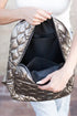 Soft Quilted Space Cotton Functional Everyday Travel Backpack
