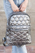 Soft Quilted Space Cotton Functional Everyday Travel Backpack