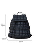 Soft Quilted Texture Flap Closure Puffer Backpack