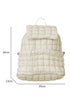 Soft Quilted Texture Flap Closure Puffer Backpack