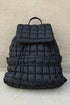 Soft Quilted Texture Flap Closure Puffer Backpack