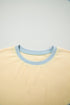 Soft Ribbed Color Block Trim Casual Short Set