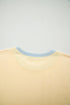 Soft Ribbed Color Block Trim Casual Short Set