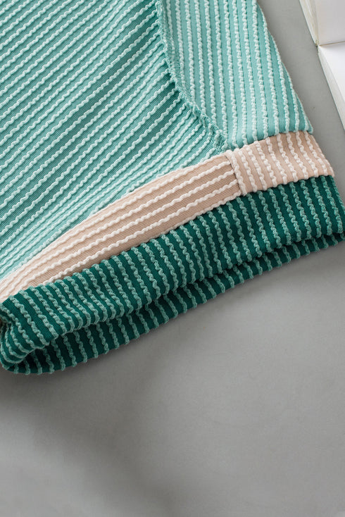 Soft Ribbed Crew Neck Everyday Knit Top