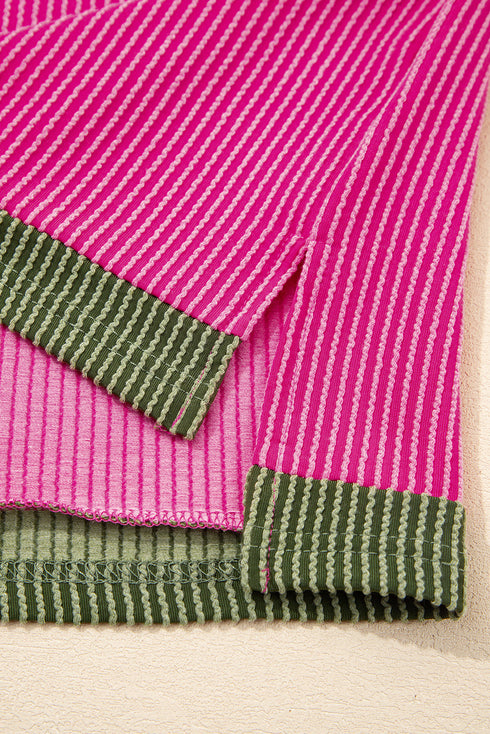 Soft Ribbed Crew Neck Everyday Knit Top